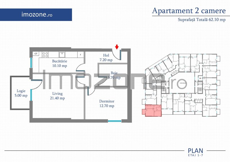 Apartament 2 camere reducere 10% din valoarea avansului